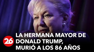 Maryanne Trump Barry hermana mayor de Donald Trump murió a los 86 años [upl. by Laspisa]