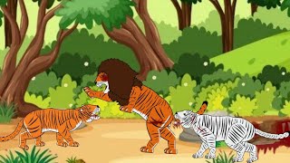 Tigon vs Tiger and White Tiger Hunters  DC2 Animation [upl. by Schlessinger68]