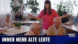 Larissa als Altenpflegerin – Kampf gegen den Fachkräftemangel Martina Hill  heuteshow [upl. by Oznol641]