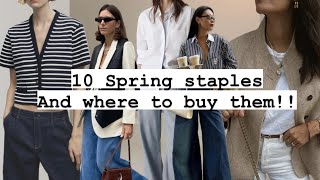 10 Spring staples amp where to buy them  Save amp maximise your purchases [upl. by O'Conner]