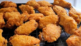 Easy fried chicken wings recipe no batter [upl. by Gagliano]