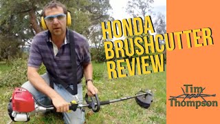 Honda 4 Stroke Brushcutter Review [upl. by Drawyah]