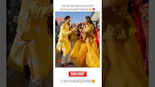 Mrunal Panchal and Anirudh Sharma beautiful haldi pic💗viralshortyoutubeshortsshortslike [upl. by Adel142]