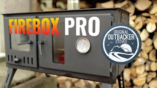 Outbacker Firebox Pro Eco Burn Range Oven Stove  review and cooking a whole chicken from scratch [upl. by Enoved]