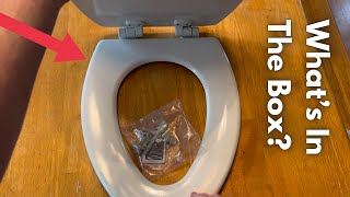 Whats In The Box Mayfair Toilet Seat  Slow Close review amazon diy [upl. by Mccallion390]