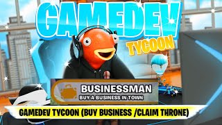 GAMEDEV TYCOON Buy a Business in Town COMPLETED  Game Dev Tycoon Fortnite  Fra373 Tycoon Map [upl. by Novahc]