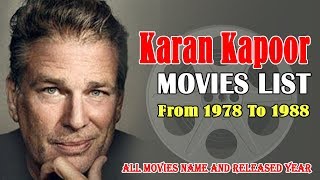 Karan Kapoor Movies List 19781988  Bollywood News [upl. by Accissej252]