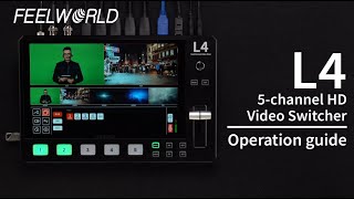 FEELWORLD L4 101Inch Video Swicher Operation Guide [upl. by Dranreb629]