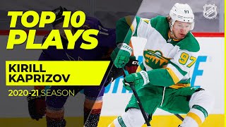 Top 10 Kirill Kaprizov Plays from the 2021 NHL Season [upl. by Notniuq491]