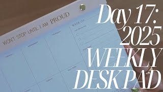 2025 Weekly Desk Planner  Daily Planning System  Planner System Unboxing 2025  Goldmine amp Coco [upl. by Jennette]