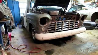 55 chevy truckbumper mounts rusty doors [upl. by Nahtaoj]