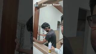 carpenter work  interior design work  Designer Ritesh designerritesh shorts interiordesign [upl. by Enoved]