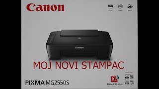 moj novi stampac canon pixma mg2550s [upl. by Jecho]