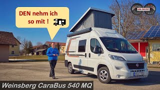 2021 Weinsberg CaraBus 540 MQ mit Aufstelldach  Cleverer Camper  Roomtour  Review [upl. by Eittol]