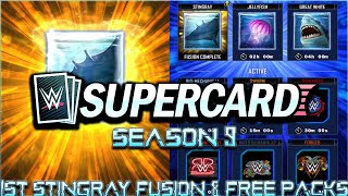 WWE SuperCard S9 63 1st Stingray Fusion amp Free Packs [upl. by Rafaelita]