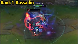 Rank 1 Kassadin Late Game Kassadin is the GOD [upl. by Iznekcam671]