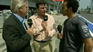 Lewis Hamilton interview  Nurburgring 2006 [upl. by Bohannon]