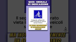 Quiz patente B Argomento Segnali Di Indicazione [upl. by Yrrat]