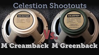 Celestion M Creamback Vs M Greenback [upl. by Roon]