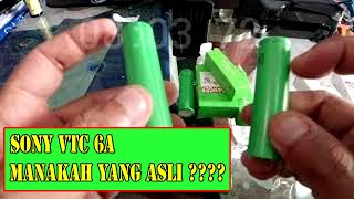 TIRUAN ATAU ASLI BATTERY SONY VTC 6A MURATA 3000mAh 18650 [upl. by Avin]