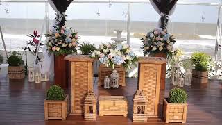 Video Decoração do Casamento Cerimonial na Praia [upl. by Pritchett]