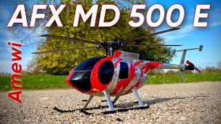 Amewi AFXMD500E  Hughes 5000E RC ScaleEinsteigerhelikopter mit 5Blattkopf [upl. by Scribner937]