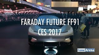 Faraday Future FF91 First look  CES 2017 [upl. by Colan]