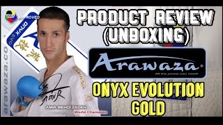 Product Review Arawaza Onyx Evolution Gold Kumite KarateGi unboxing [upl. by Bose]