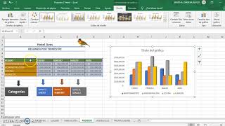 CREAR GRÁFICOS SELECCIONAR DATOS Y CAMBIAR FILAS POR COLUMNAS EN EXCEL 2019 [upl. by Gibb]