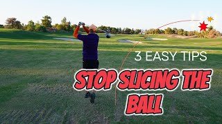 3 simple ways to fix your slice STOP slicing the golf ball [upl. by Eahsat268]