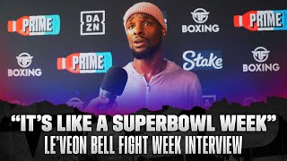 quotITS LIKE A SUPERBOWL WEEKquot LEVEON BELL INTERVIEW [upl. by Aneleasor]