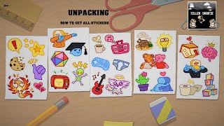 Unpacking Location of every sticker no talking [upl. by Dnalyaw]