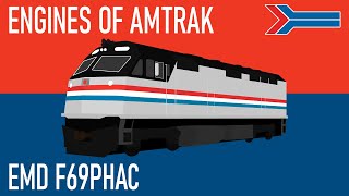 Engines of Amtrak  EMD F69PHAC [upl. by Fidelio]