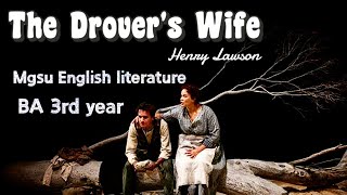 The Drovers Wife BA 3rd year englishliterature story mgsu englishstream summary students [upl. by Merritt]