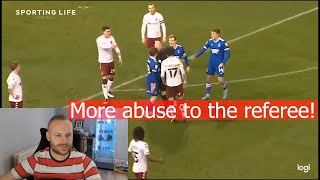 Rob Reacts to Referee squares up to player Ipswich vs Northampton [upl. by Yroggerg700]