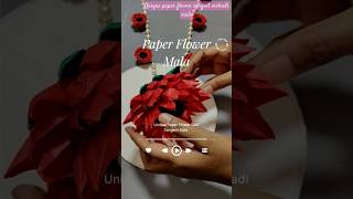 Unique paper flower sanget haldi artificial mala ytshots shots diy newtrendingsong viralvideo [upl. by Merci548]