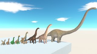 ALL Brachiosaurus of Evolution vs ALL Dinosaurs Battle Shin Godzilla ARBS [upl. by Enomor]