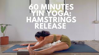 60 Minutes Yin Yoga  Hamstrings Release [upl. by Iaht428]