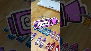 Make custom holographic stickers with cricut cricut stickers printthencut [upl. by Naval]