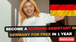 How to become a Nursing assistant 👩‍⚕️in Germany for FREE  Ausbildung zum Pflegehelferrin [upl. by Ynes]