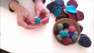 Upcycled Felted Wool Sweater Balls [upl. by Teddie]