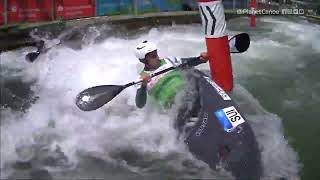 Mens Kayak Cross Semi Final 2  2023 ICF CanoeKayak Slalom World Cup Augsburg Germany [upl. by Konikow]