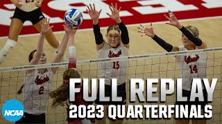 Nebraska vs Arkansas 2023 NCAA volleyball tournament quarterfinals  FULL REPLAY [upl. by Riedel]