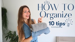 10 ORGANIZE TIPS  MINIMALISME  OPRUIM TIPS [upl. by Odama]