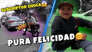 INCREIBLE REACCION DE ÉSTE NIÑO AL VERME😭suscriptor me saluda y choca Observaciones Diarias 205 [upl. by Aoniak]