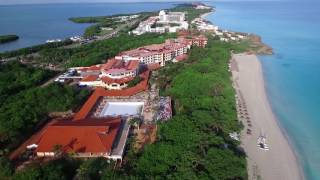 DJI Phantom 3 drone flying over Varadero beach Cuba [upl. by Ydne]