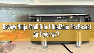 Review Ninja Foodi 6in1 DualZone FlexBasket Air Fryer w7QT MegaZone amp Basket Divider Full Meals [upl. by Nohtiek286]