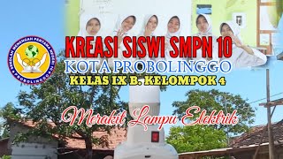 CARA MEMBUAT LAMPU BELAJAR‼️ KREASI SISWI SMPN 10 KOTA PROBOLINGGO [upl. by Adnoel]