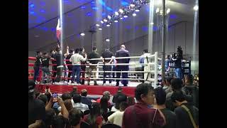 opening fight remark gaballo vs Thailand sports boxing [upl. by Avlasor]