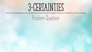 The three certainties  Equity and Trust Law England How to answer a problem question [upl. by Mercorr]